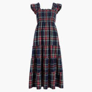 Hill House Home Ellie Nap Dress - Navy Tartan